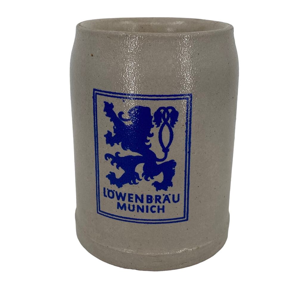 Lowenbrau Munich German Germany Beer Stein Candle .5 Liters Lion